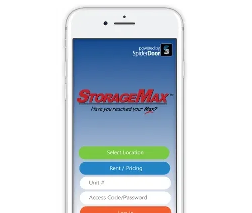 StorageMax mobile app